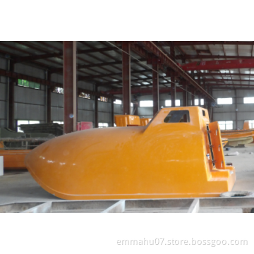 Solas approved Encolsed life boat and davit 25 persons gravity type